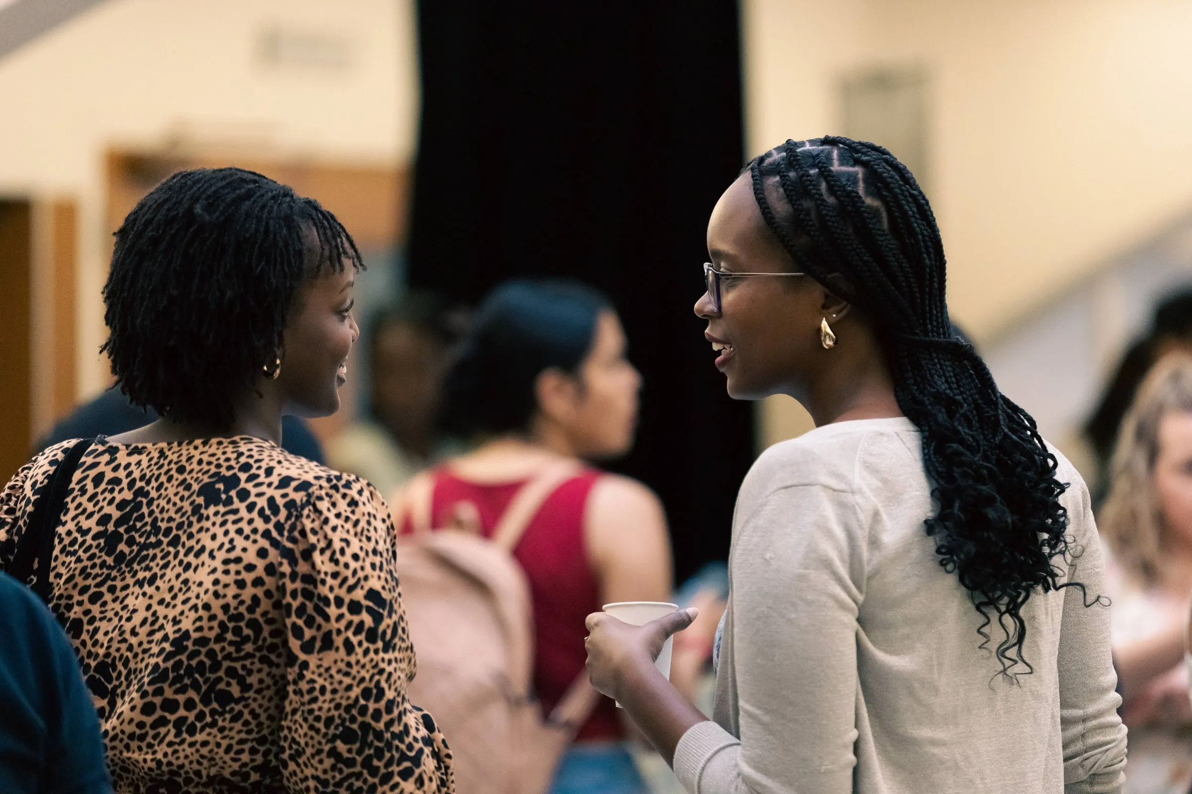 Friends sitting together at a City Church service